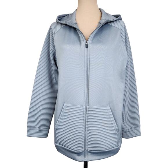Xersion XL Grey Gray Hoodie Sweatshirt Jacket - Picture 1 of 3